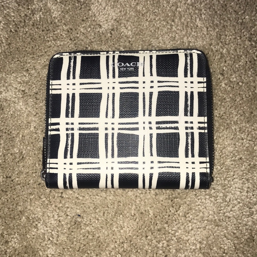 Coach Black and White Wallet